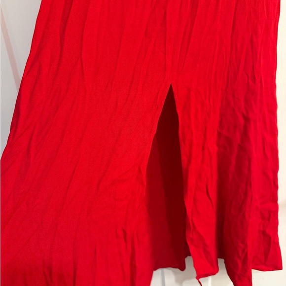 New Without Tags Reformation Baxley Red Midi Dress - Picture 3 of 13